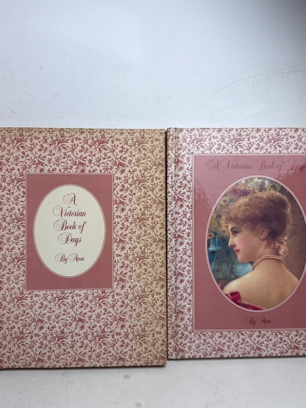 Vintage A Victorian Book of Days by Avon Hardcover Floral Journal Slipcase Gift